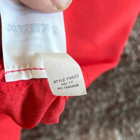 J . Crew Red Lace Fancy Pants - Picture 5 of 6